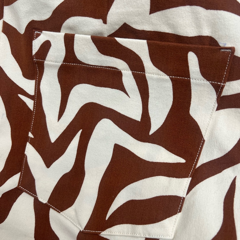 SPANX On-The-Go High Waist Zebra Print Shorts - Brown and White Large NWT - Picture 4 of 12